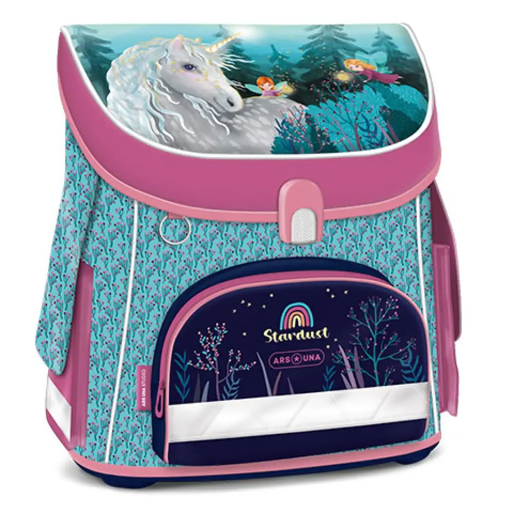 Ars Una: Stardust kompaktná školská taška s magnetickým uzatváraním, batoh 33x41x24 cm