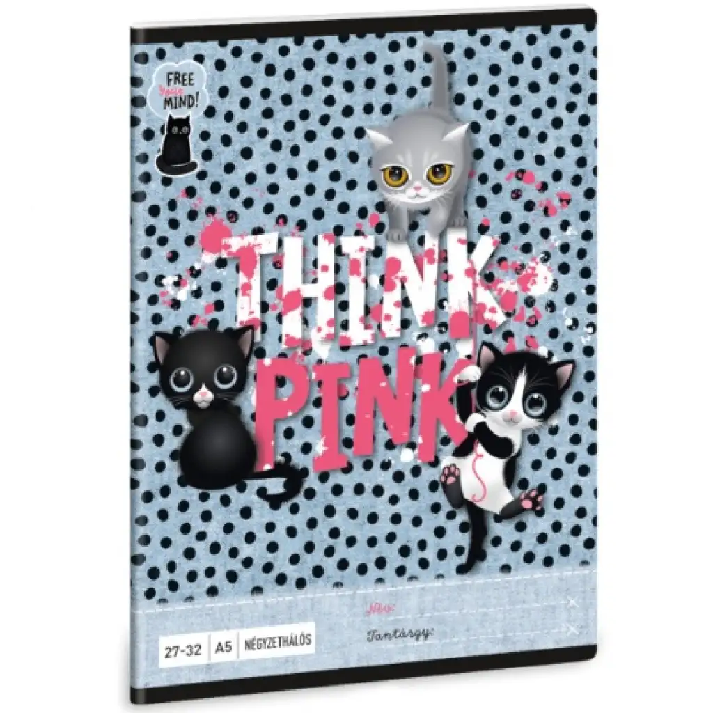 Ars Una: Think Pink štvorčekový zošit A/5 27-32