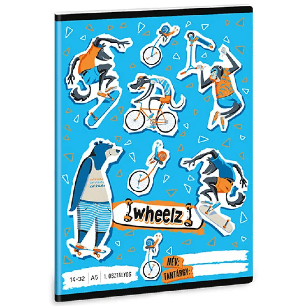 Ars Una: Wheelz linajkový zošit pre 1. ročník A/5 14-32