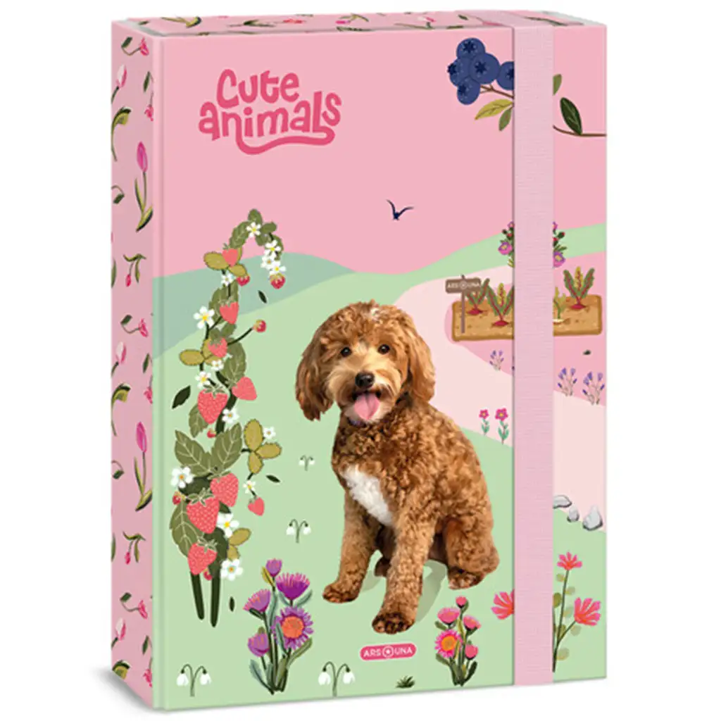 Ars Una Cute Animals-doggie gumičkový box na zošity Ars Una Cute A/4 kép 1