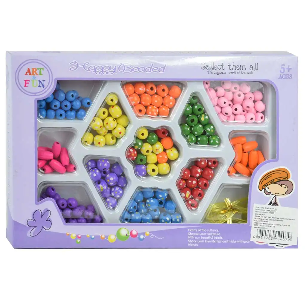 Art&Fun: Set na výrobu šperkov 100+ bodkovaných a farebných perál