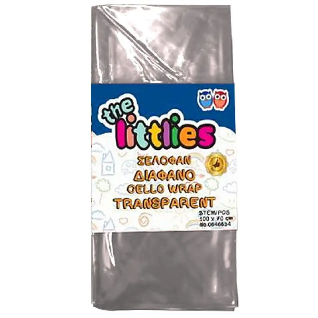 Transparentný celofán, baliaci papier 70x100cm 2hárky