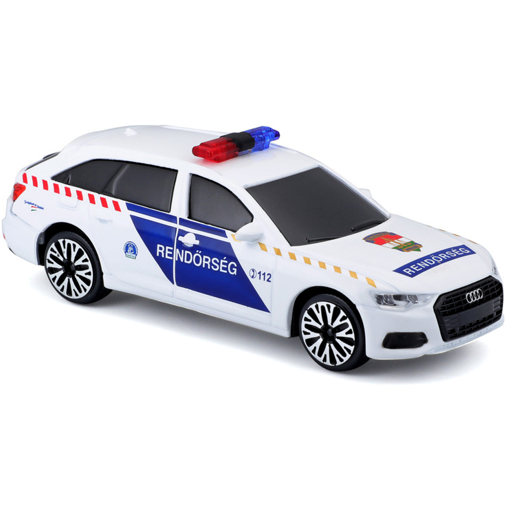 Bburago: Audi A6 maďarské policajné auto so sirénou 1/43 kép 3