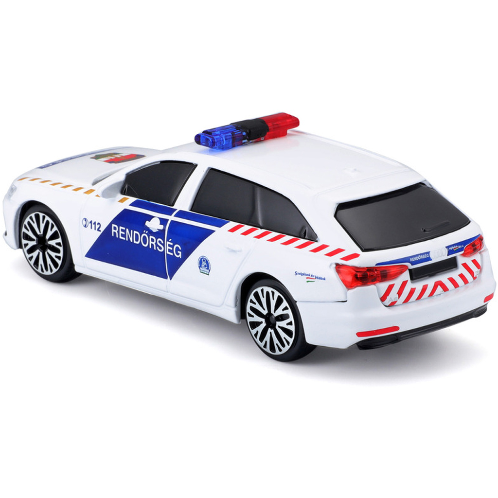 Bburago: Audi A6 maďarské policajné auto so sirénou 1/43 kép 4