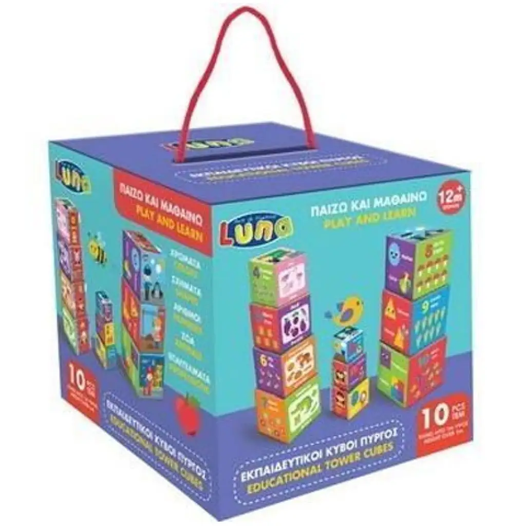 Baby 10 ks farebných vzdelávacích kociek