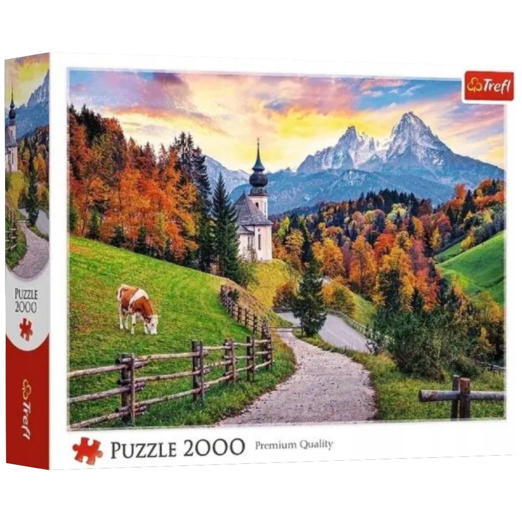 Bavorské Alpy Prémiová kvalita 2000-dielkové puzzle - Trefl