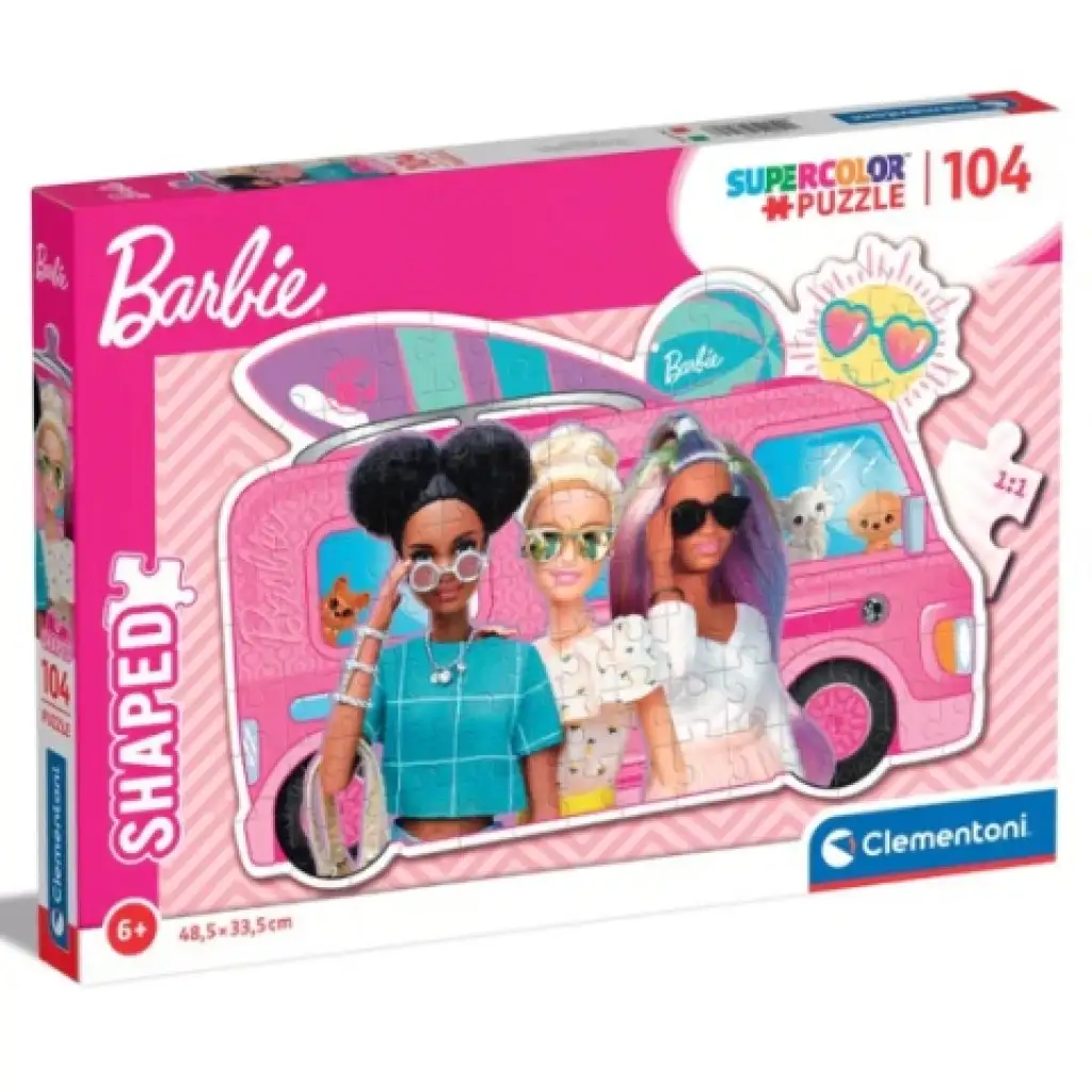 Barbie a jej karavan Supercolor 104-dielne puzzle - Clementoni