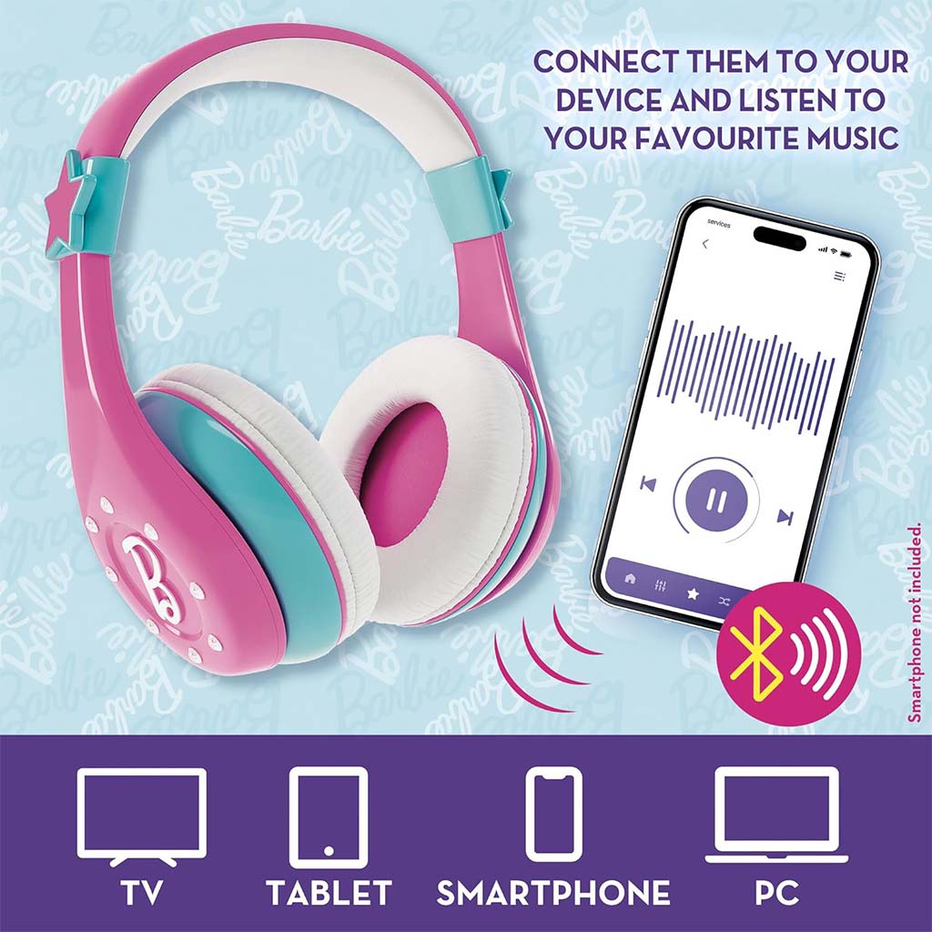 Barbie Bluetooth slúchadlá - Lisciani kép 2