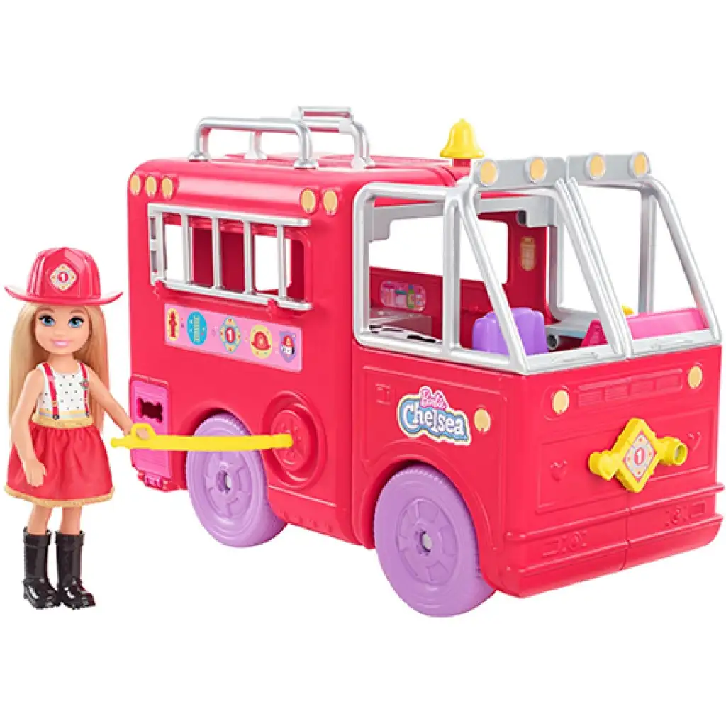 Barbie: Chelsea tűzoltóautó játékszett - Mattel kép 2