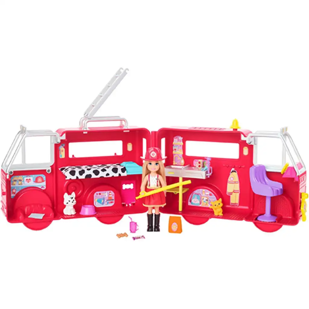 Barbie: Chelsea tűzoltóautó játékszett - Mattel kép 4