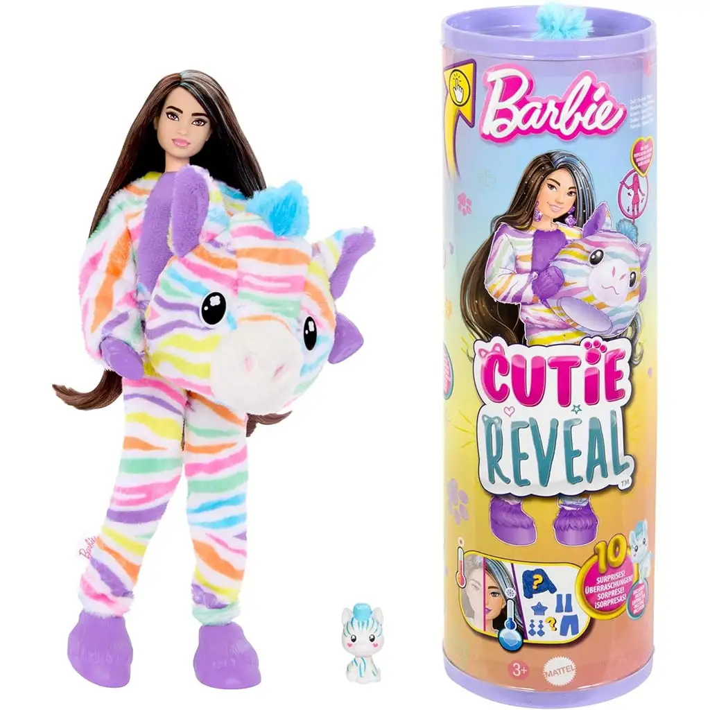 Barbie: Cutie Reveal Prekvapivá bábika - Zebra - Mattel kép 2