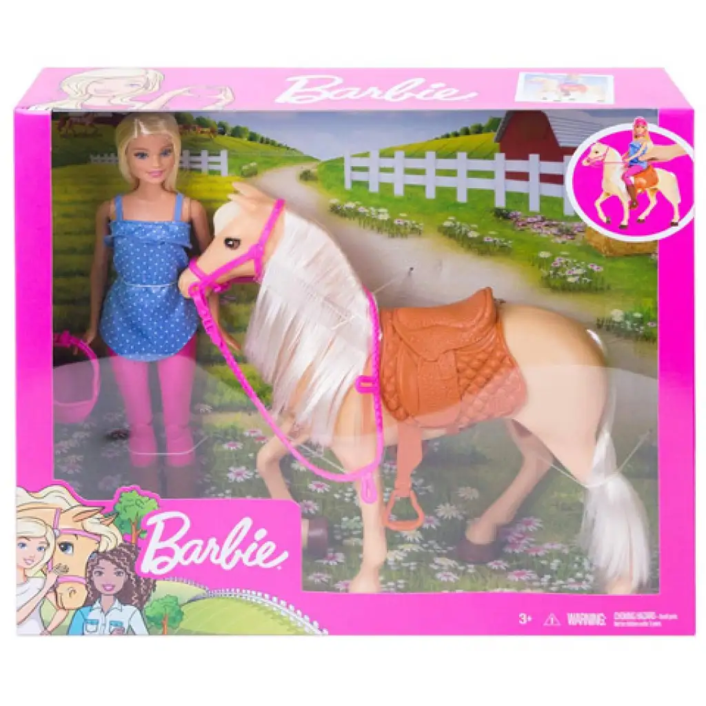 Barbie konská súprava s bábikou - Mattel