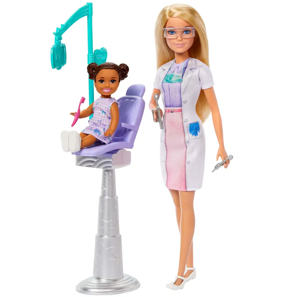 Barbie bábika kariérna zubárka s blond vlasmi - Mattel kép 4