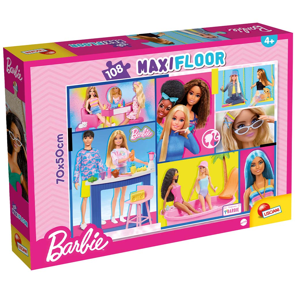 Barbie maxi podlahové puzzle 108 ks 70x50 cm - Lisciani