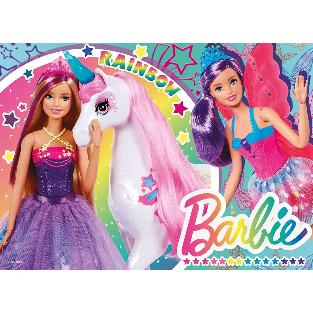 Barbie magický svet 4x48-dielne maxi podlahové puzzle 35x25 cm - Lisciani kép 2