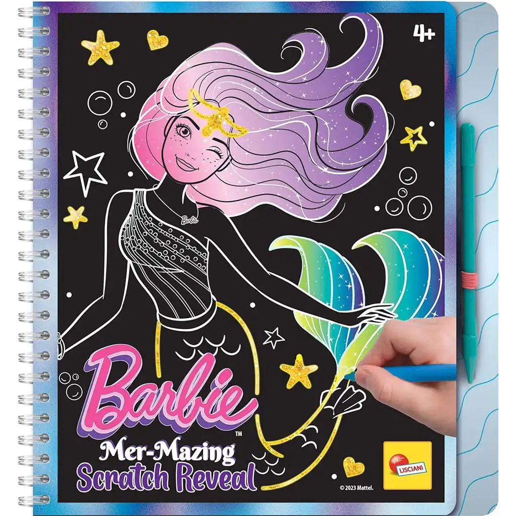 Barbie Mer-Mazing sada na tvorbu obrázkov, 44 strán - Lisciani