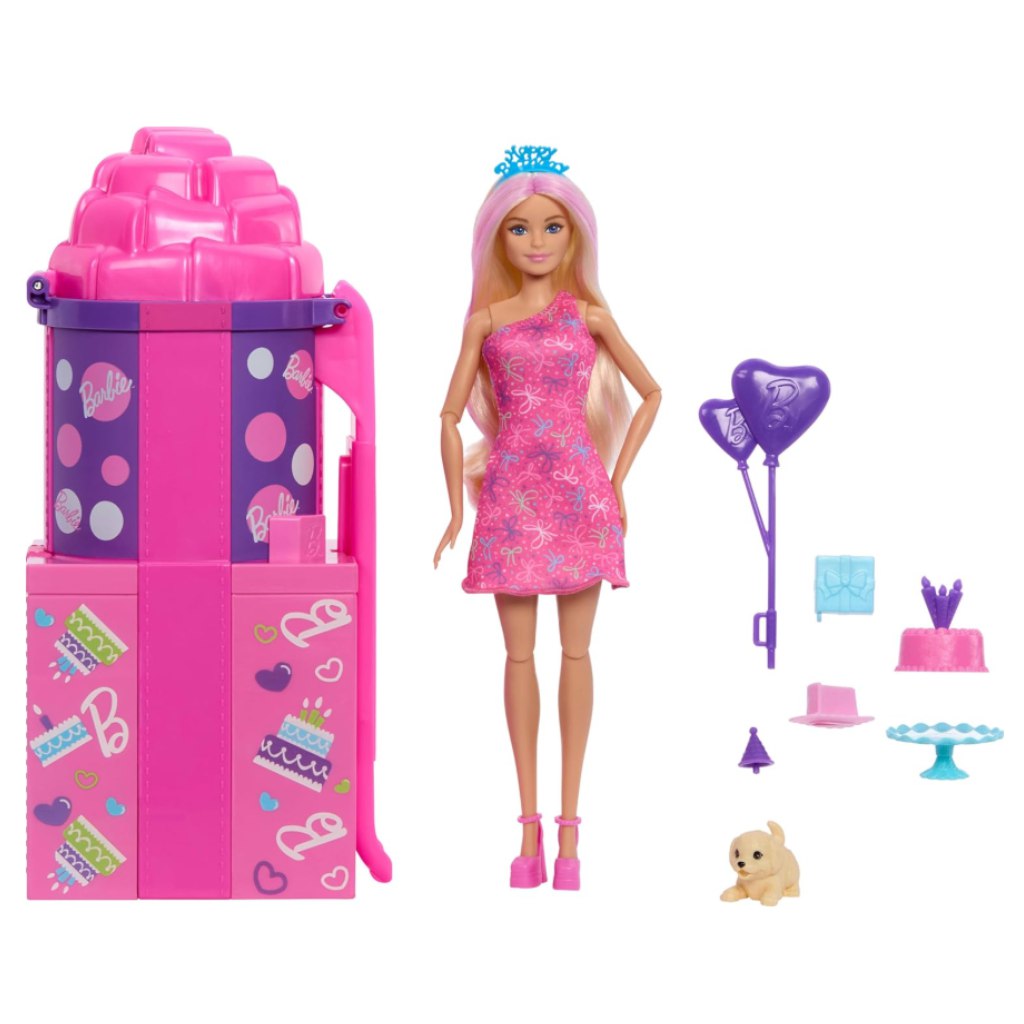 Barbie party reveal prekvapivá sada so šmykľavkou - Mattel kép 2