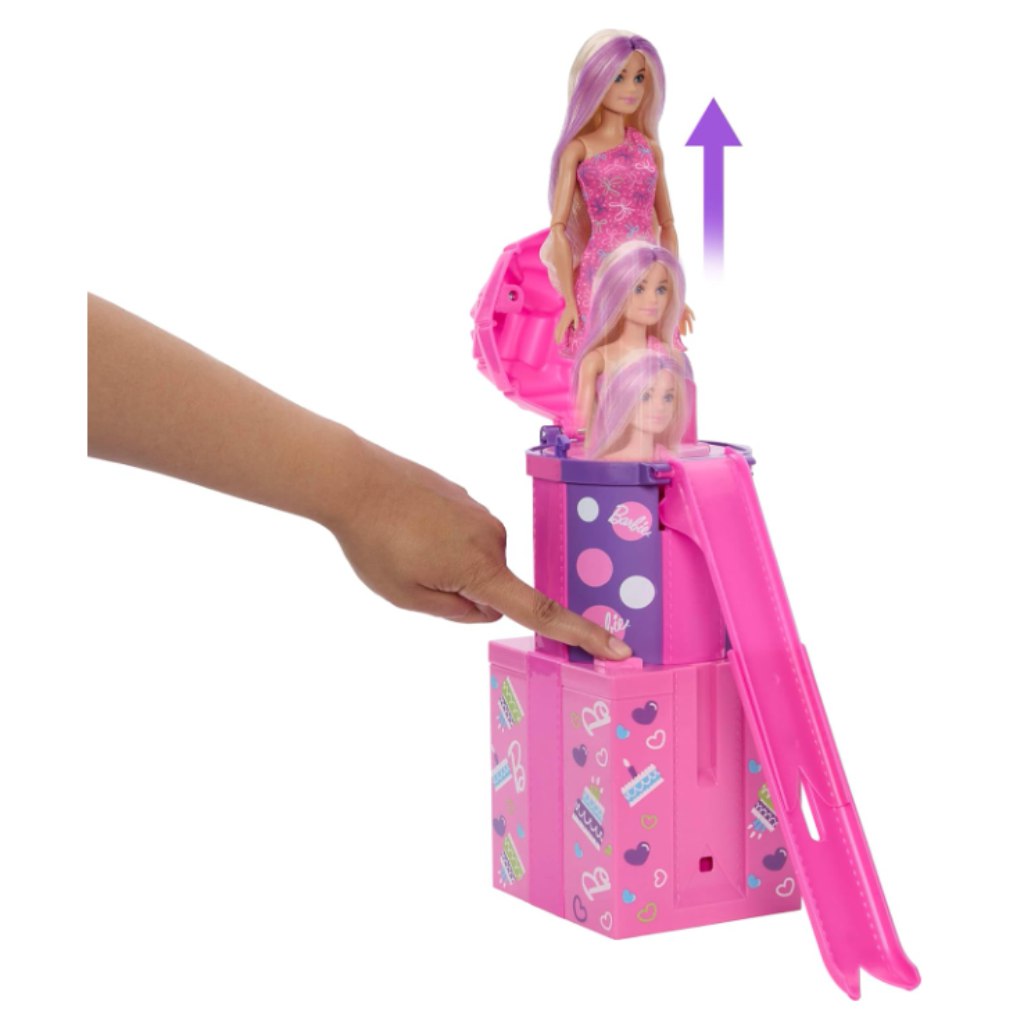 Barbie party reveal prekvapivá sada so šmykľavkou - Mattel kép 3