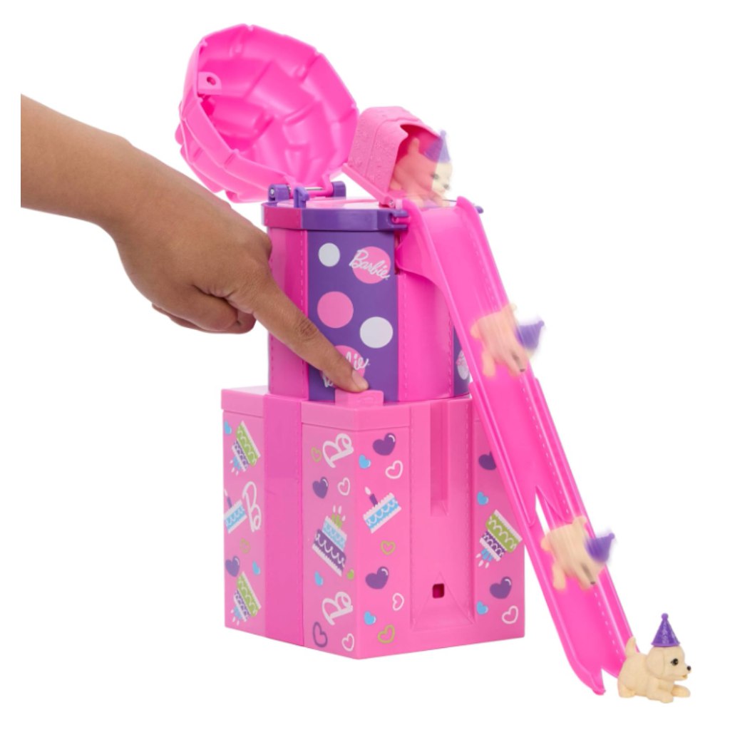 Barbie party reveal prekvapivá sada so šmykľavkou - Mattel kép 4