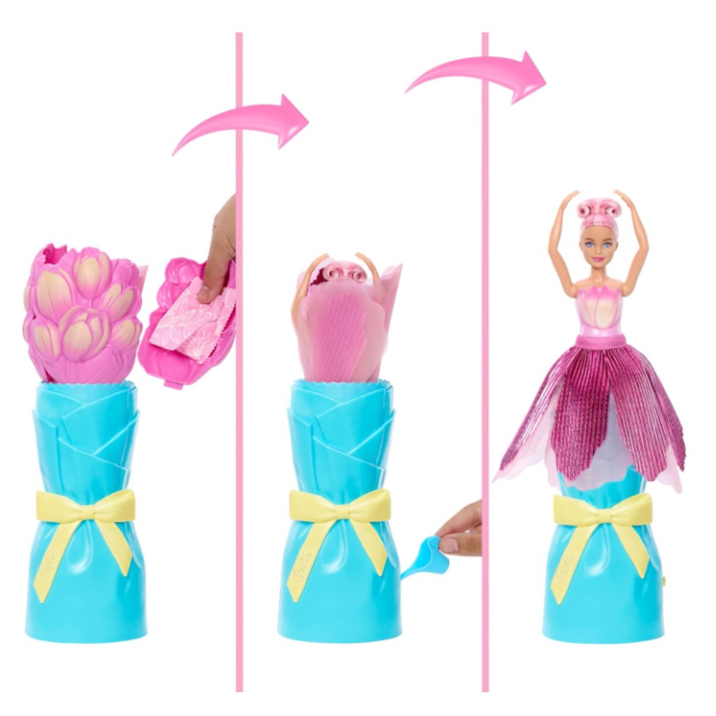 Barbie Reveal: Bábika s kvetinovým prekvapením - Tulipán - Mattel kép 3