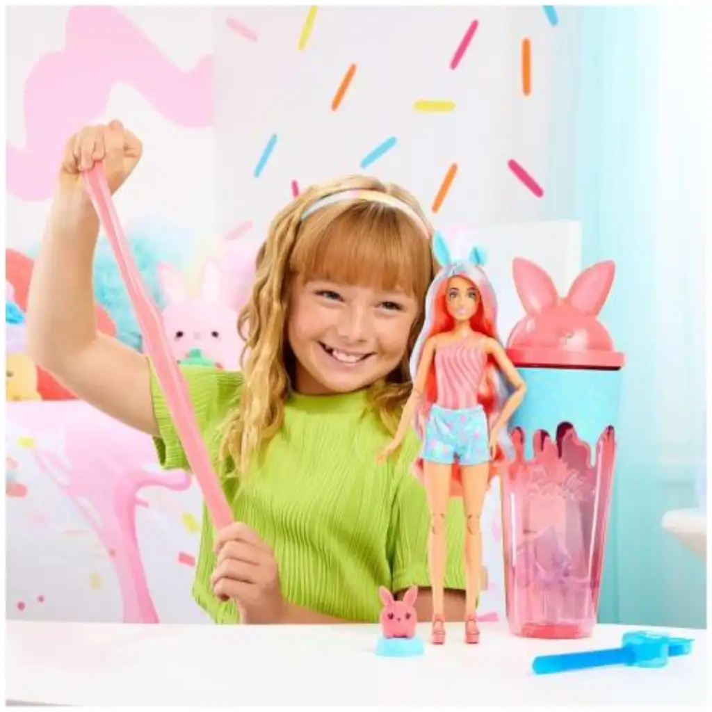 Barbie: Slime Reveal Zvieracia Párty - Zajačik herný set - Mattel kép 2