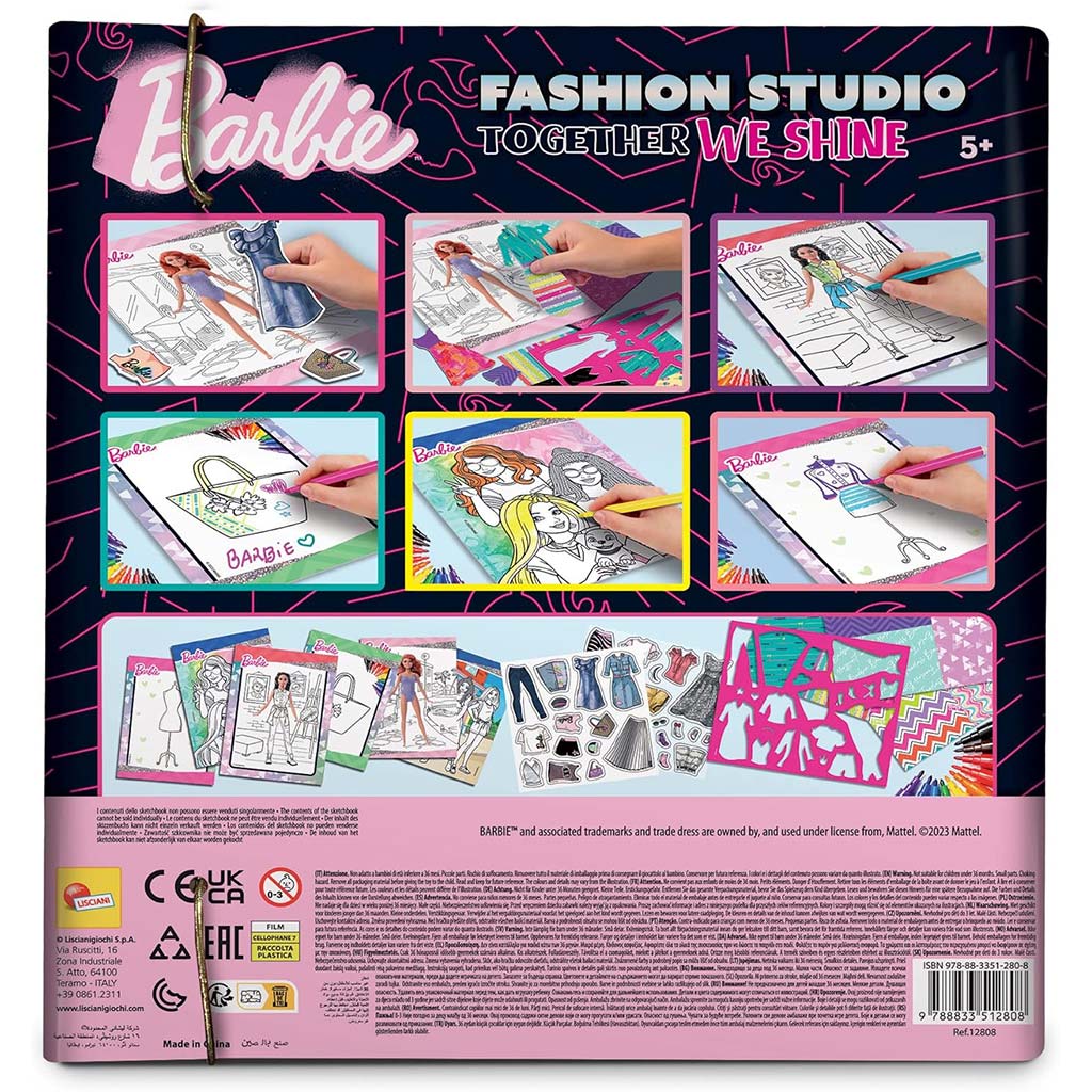Barbie Together We Shine omaľovánka a súprava na obliekanie - Lisciani kép 4