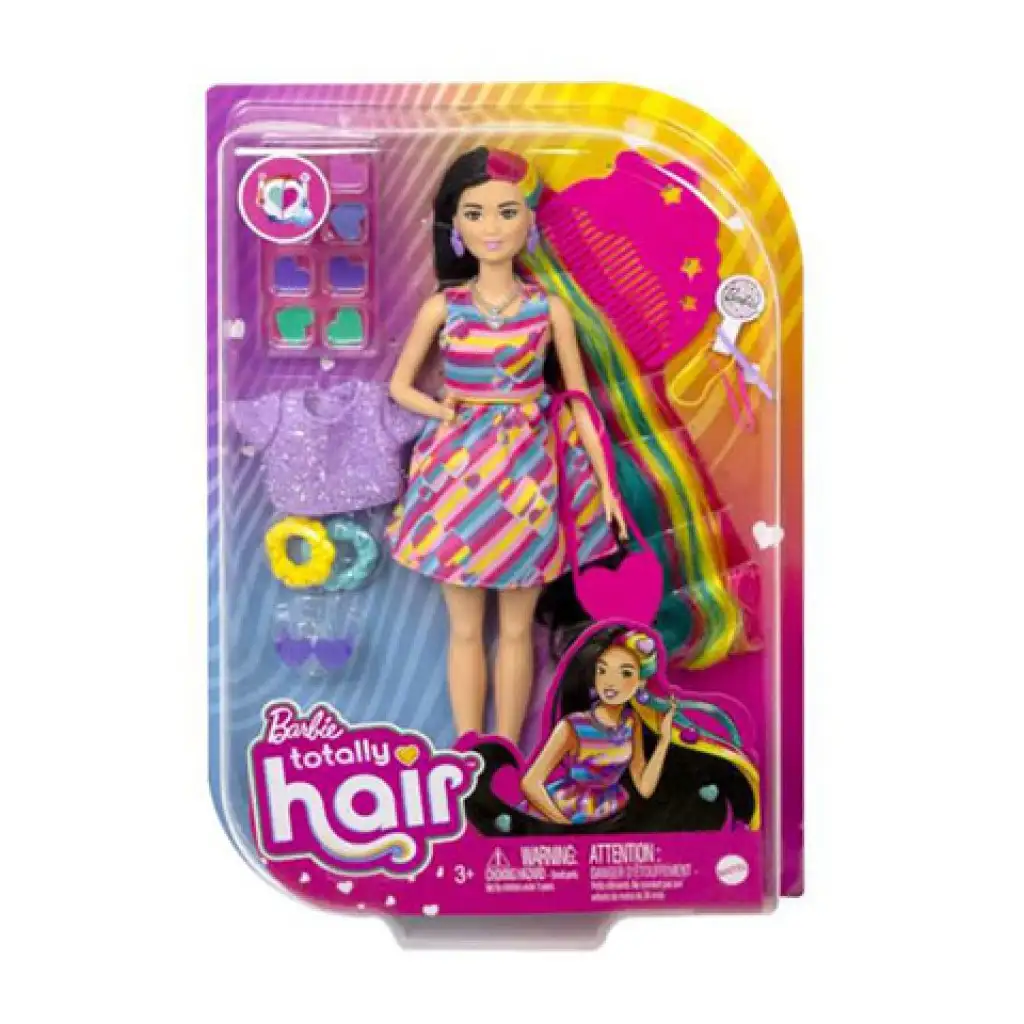 Barbie: Totally hair bábika- Srdce - Mattel