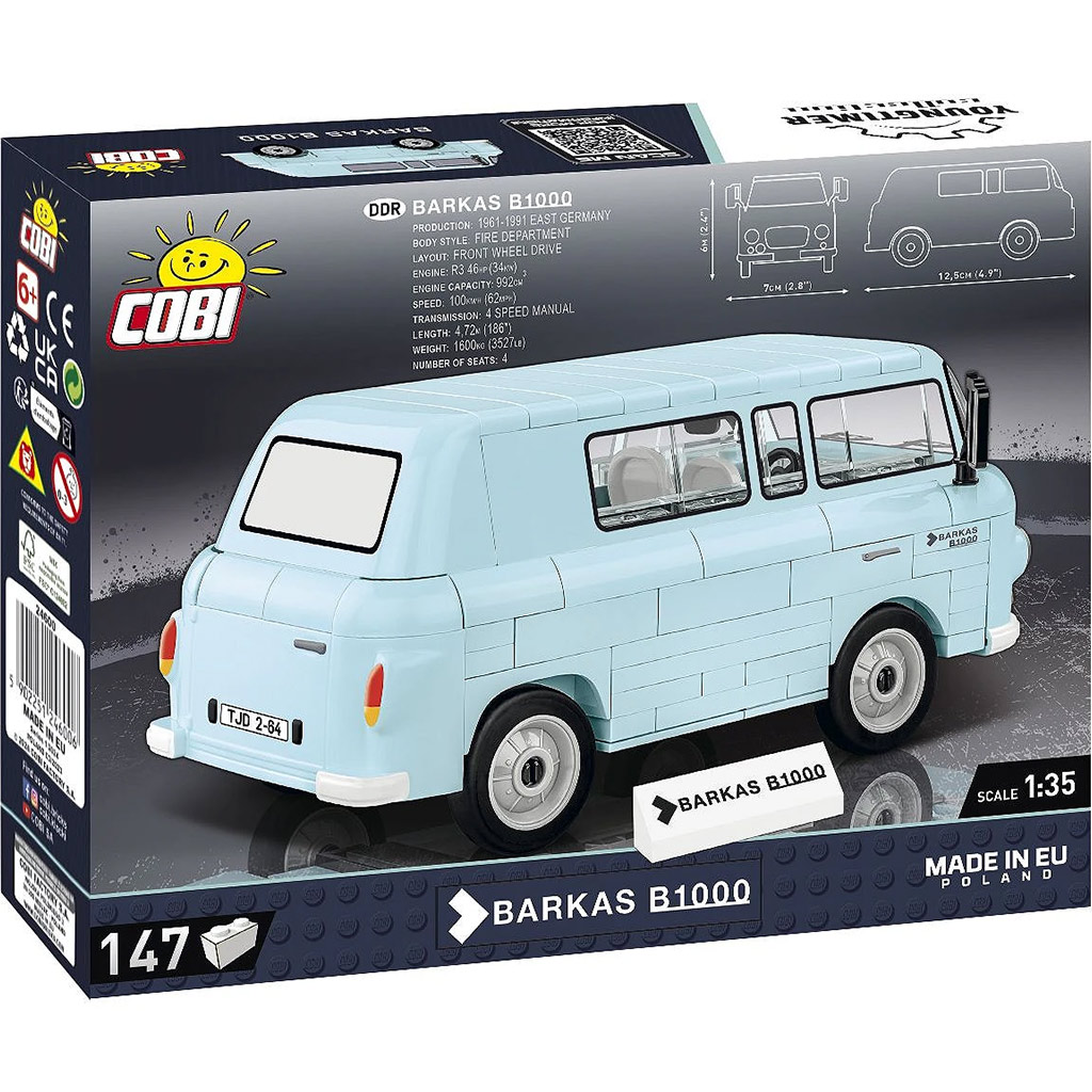 COBI: Stavebnica Barkas B1000 mikrobus (24600) kép 3
