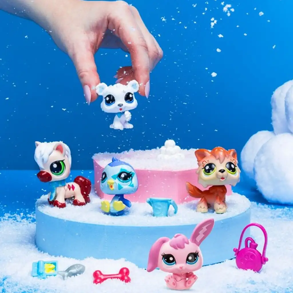 Littlest Pet Shop: Zimní priatelia 5-dielna figúrková sada 2. séria kép 3