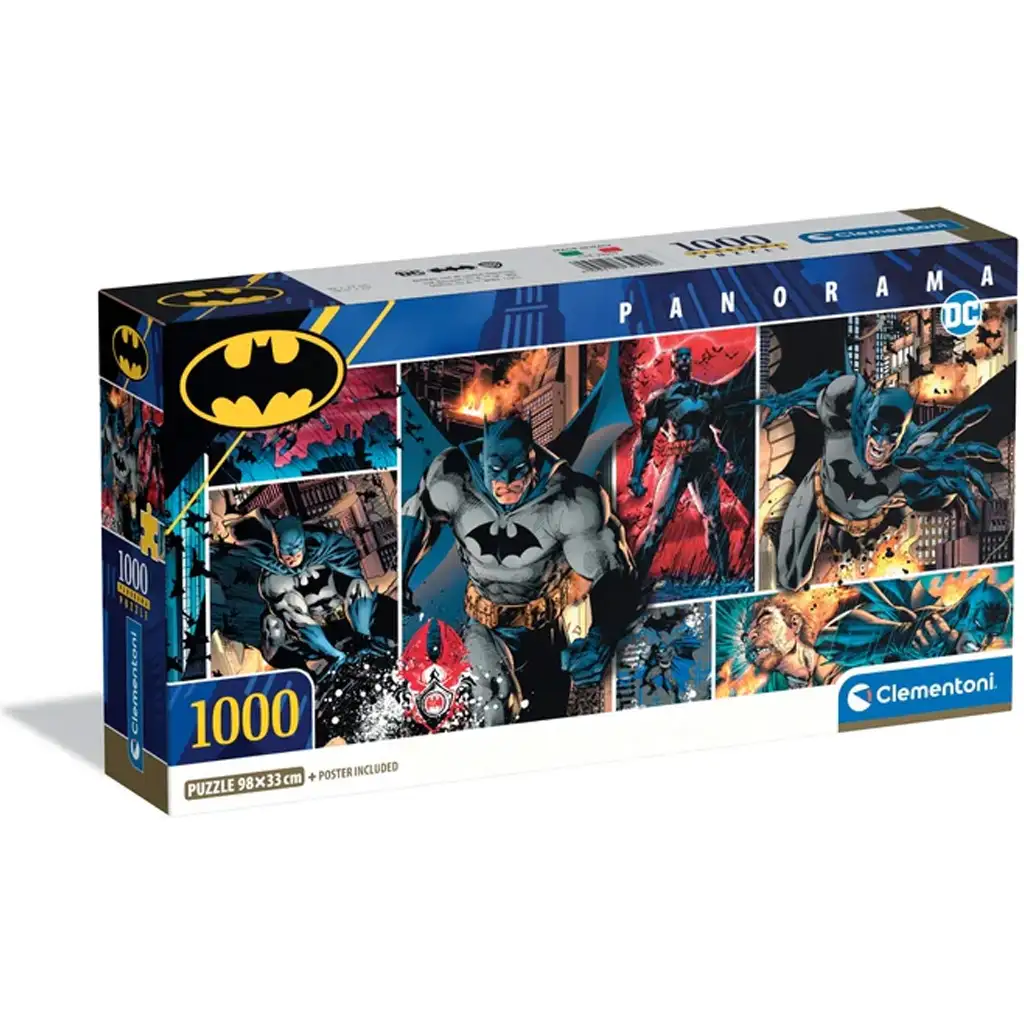 Batman 1000-dielna panoramatická puzzle s plagátom - Clementoni