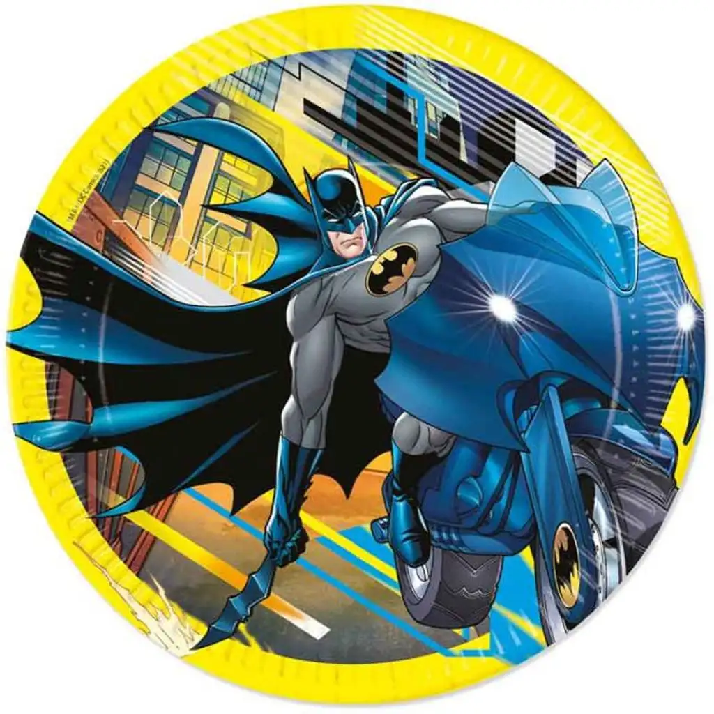 Batman sárga-fekete papírtányér 8db-os szett kép 1