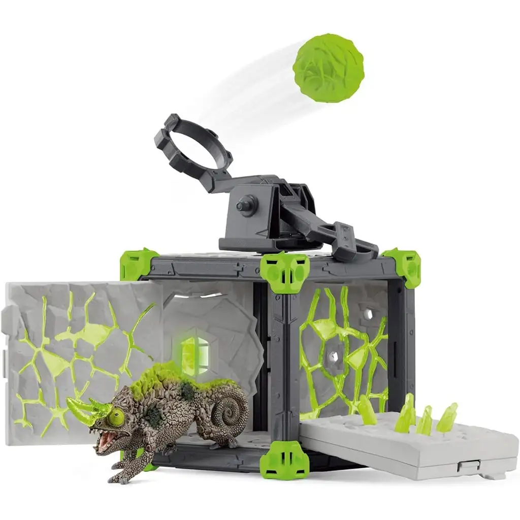 Schleich: Sada bojovej jaskyne s kameňom chameleónom (42677) kép 2