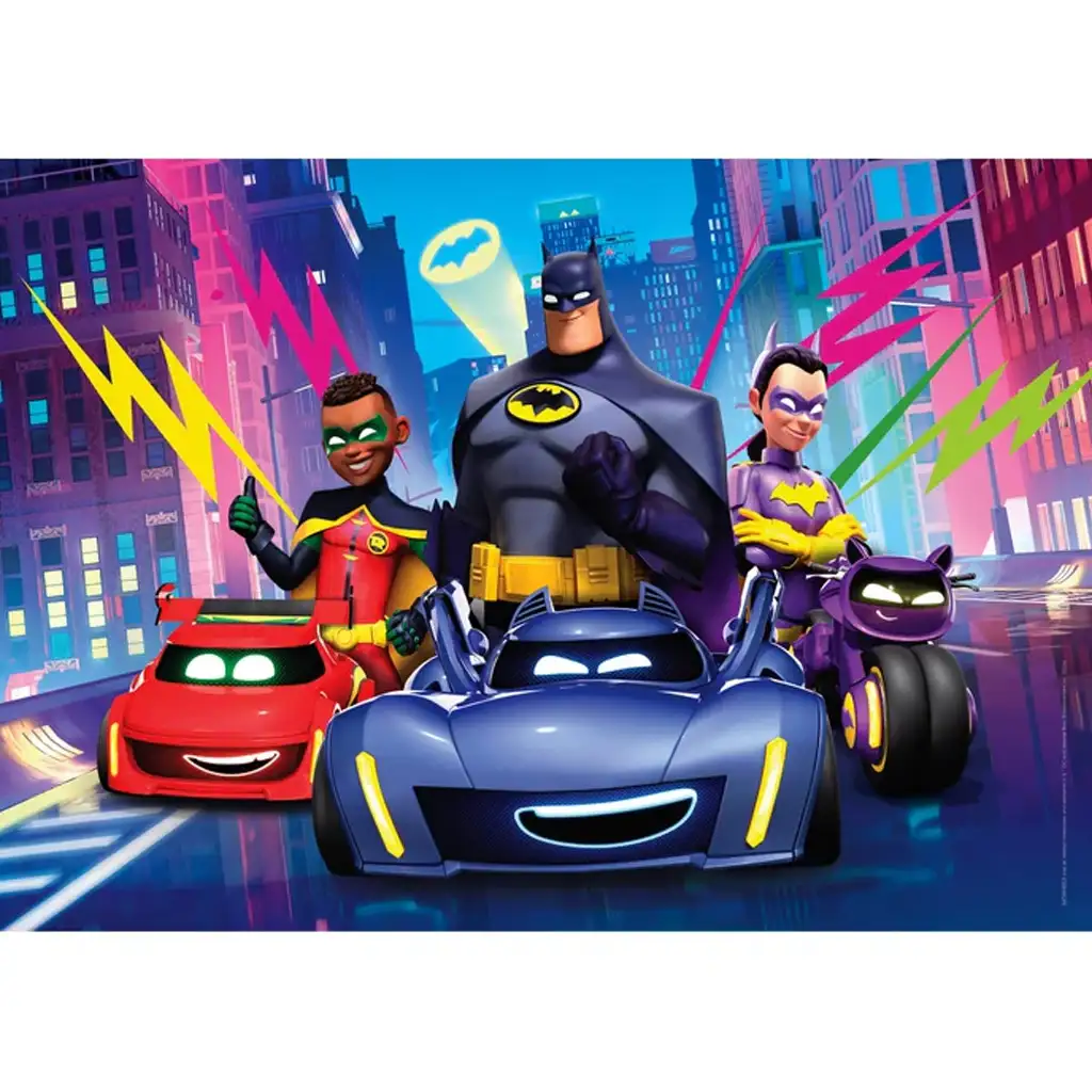 Batwheels hrdinovia na cestách 104-dielne maxi supercolor puzzle - Clementoni kép 2