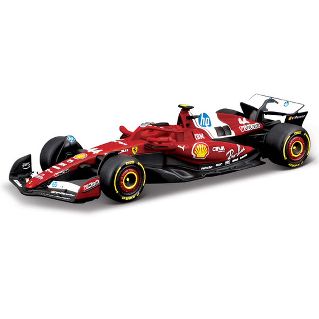 Bburago: Ferrari SF-25 F1 (2025) závodné auto, kovový model 1/64 (Lewis Hamilton #44)