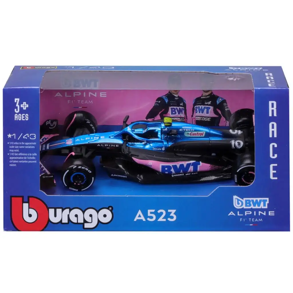 Bburago: Alpine A523 F1 pretekárske auto kovový model 1/43 kép 4