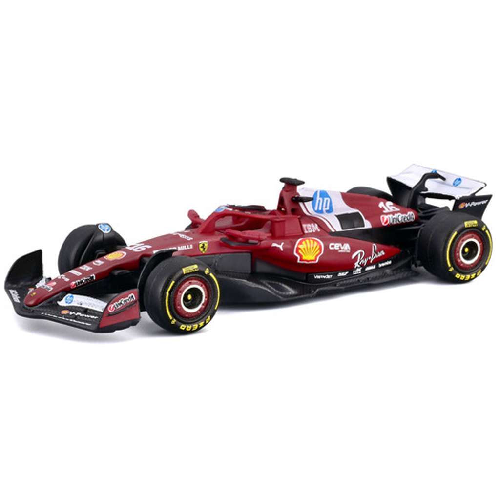 Bburago: Ferrari SF-25 F1 závodné auto (2025) kovový model 1/64 (Charles Leclerc #16) kép 2