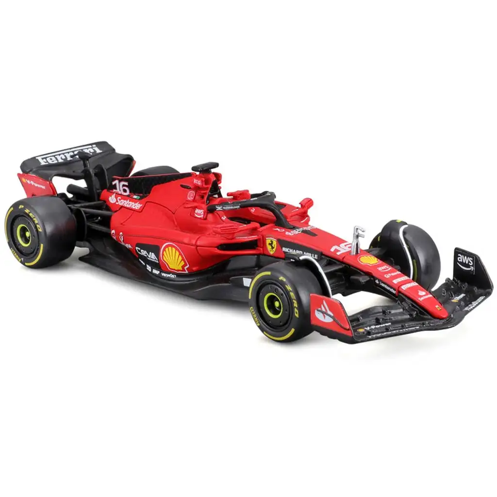 Bburago: Ferrari SF23 F1 pretekárske auto kovový model 1/43 (Charles Leclerc #16) kép 2
