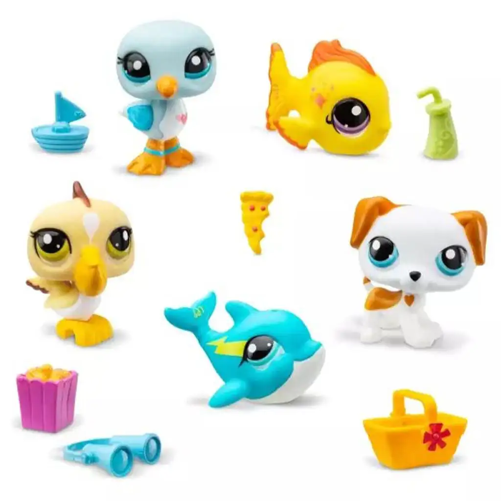 Littlest Pet Shop: 5-figúrkový balíček séria 1 - Pláž kép 2