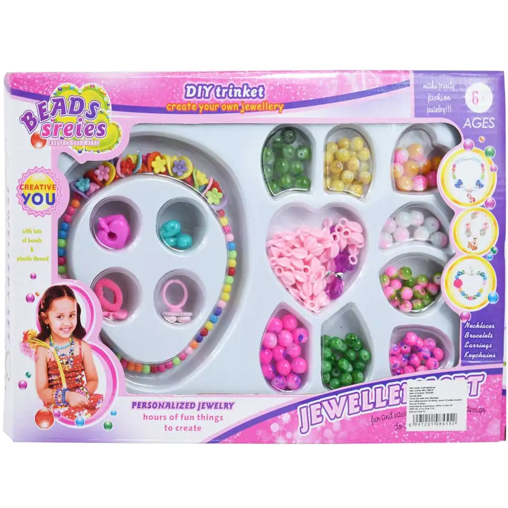 Beads Series: Set na výrobu náhrdelníkov a šperkov 500+ farebných perál a príslušenstvo
