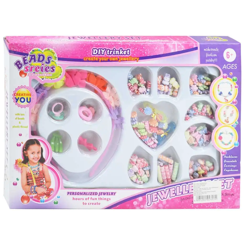 Beads Series: Set na výrobu šperkov 200+ písmenkových farebných perál