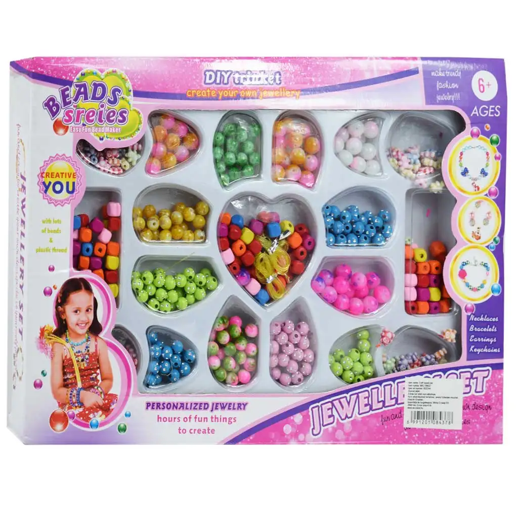 Beads Series: Set na výrobu šperkov 500+ farebných perál