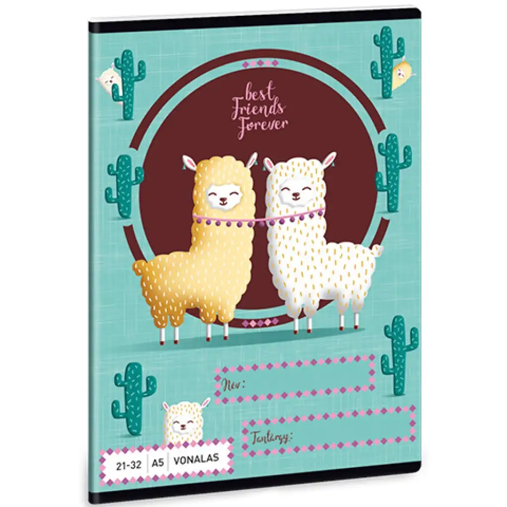 Best Friends lama linajkový zošit 32 listov 21-32 A/5