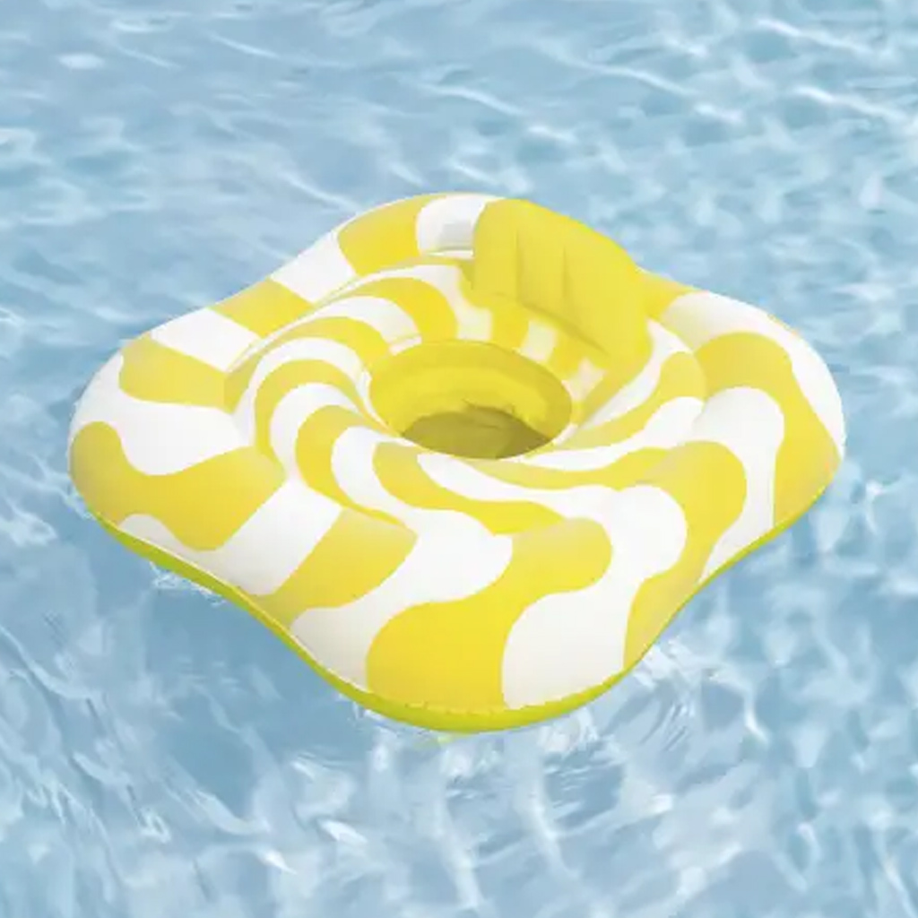 Bestway: Swim Safe kétgyűrűs beülős baba úszógumi 79 cm kép 3