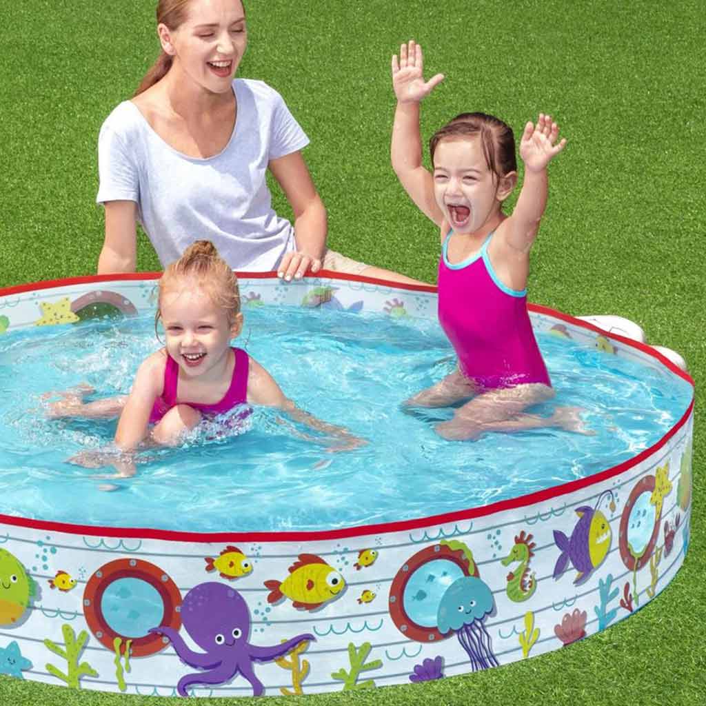Bestway: Fill 'N Fun víz alatti világ merevfalú pancsolómedence Ø 152 x 25 cm kép 2
