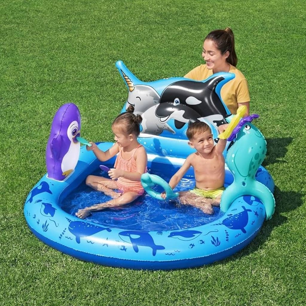 Bestway: Polar Pals nafukovacie hracie bazén 134×131×73 cm kép 2