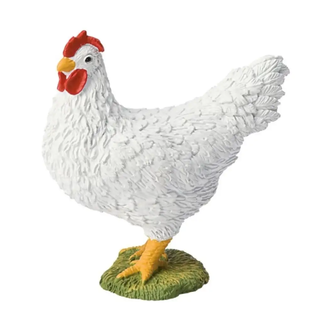 Biela sliepka, hracia figúrka - Bullyland