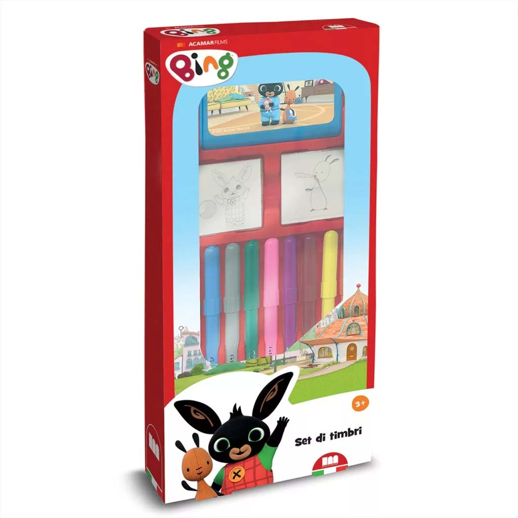 Bing sada pečiatok s fixkami, 9 kusov - Multiprint