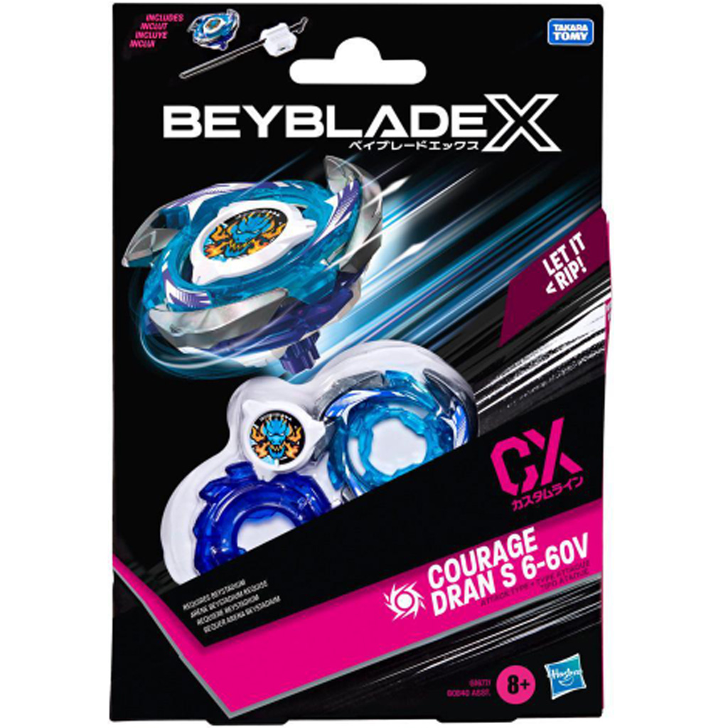 Beyblade X Starter pack: Courage Dran S 6-60V CX štartovací set - Hasbro