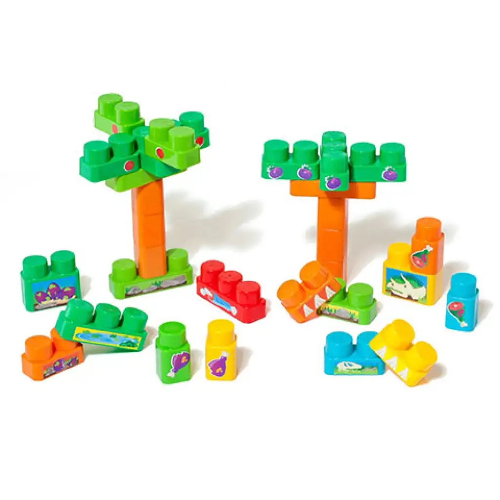 Molto: Blocks kockafaló gigantosaurus dinós építőkocka szett hanggal 30db-os kép 2