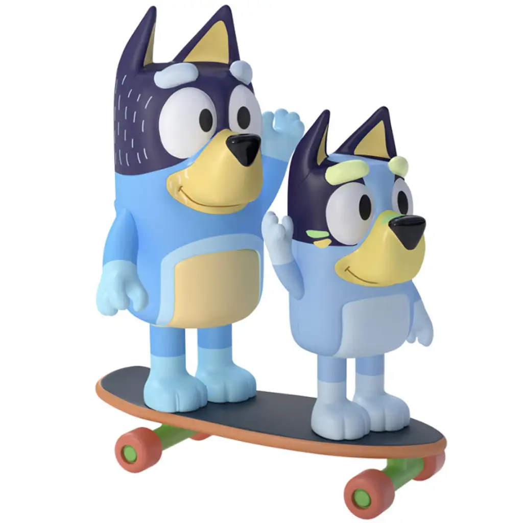 Bluey: Bandit a Bluey na skateboardoch sada figúrok kép 2